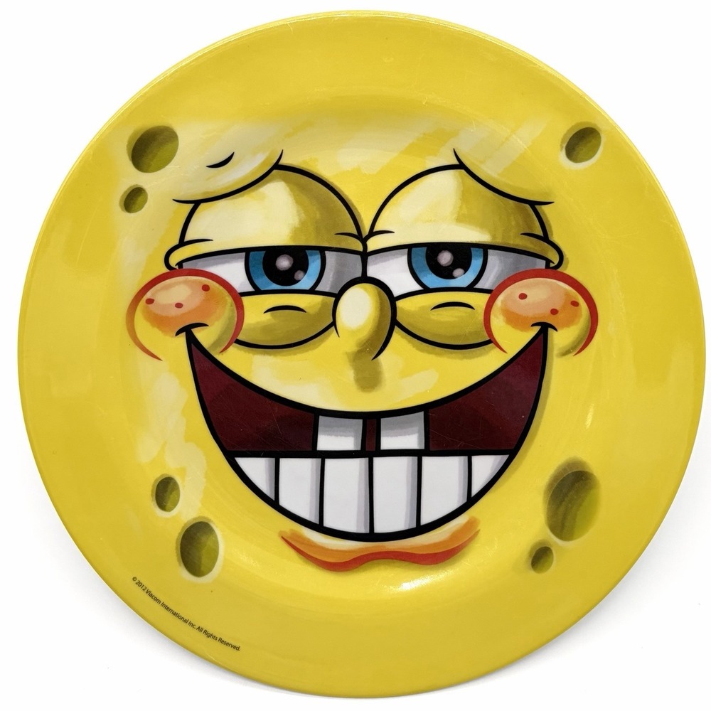 Spongebob Squarepants  Melamine Plate 2012 Zak Designs Vintage 9.25 inches